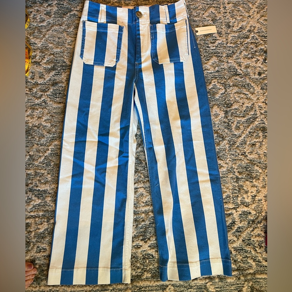 Maeve Colette stripe jeans NWT, sz 28